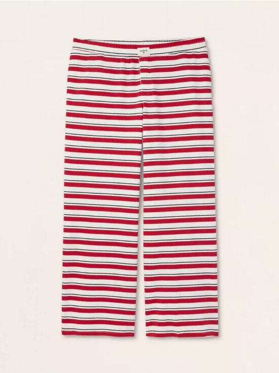 Parke Pants - Parke x Target High-Rise Boxer Knit Pants Red/Navy Striped Size Medium NWT